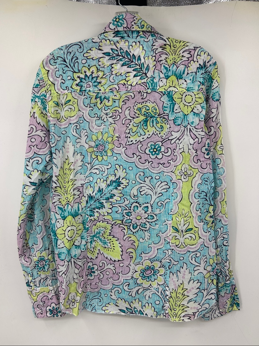 Cino Floral Cotton Button Up Size Large - Picture 5 of 7